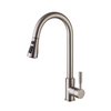 Luxury Pull Down Upc Warranty Flexible Hose Brass Nickel Water Sink Mixer Faucet Tap For Kitchen 