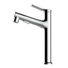 Deck Mounted High Spout Brass Pull Out Basin Faucet