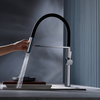 Modern Luxury Newest Brass Kitchen Faucet with Black PVC Spout And Magnetic Spray Head