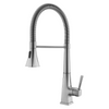 High quality Modern Single Handle Brushed Nickel Copper Pull Out Kitchen Mixer Faucet