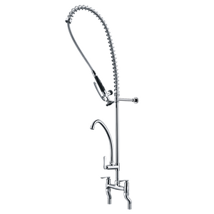 Single Handle Two Ways Kitchen Sink Wall Faucet 