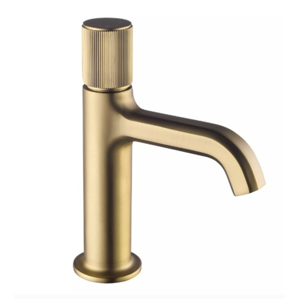 Ti-black Square Design Sink Mixer Gold Bathroom Faucets