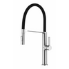 Solid Brass Matte Black Pull Out Sprayer Kitchen Faucet