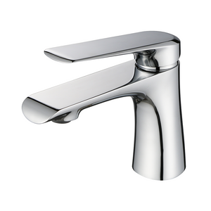 Popular Brass Chrome Bathroom Faucet Widespread Hot Cold Water Basin Faucet