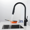 Luxury Modern Flexible Hose Silver Kitchen Sink Mixer Faucet