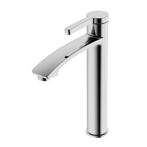 Bathroom Faucet,Brass Bathroom Sink Faucet Single Handle Single Hole Bathroom Sink Faucet Washbasin Faucet with Supply Hose (Chrome)