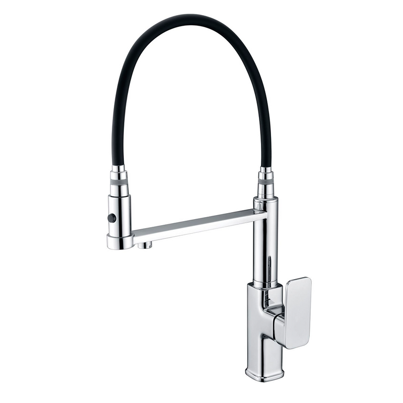 luxury Contemporary Commercial New Model Sink Drinking Water Polished Single Handle Pull Out Kitchen Faucet