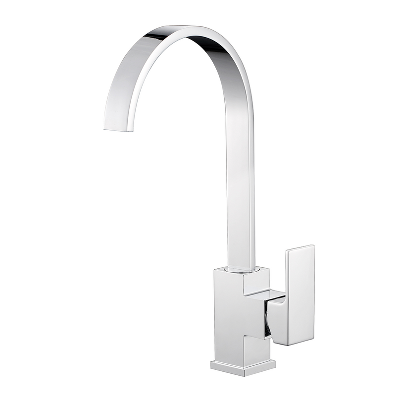 Luxury Single Hole Chrome Plated Sink Kitchen Tap