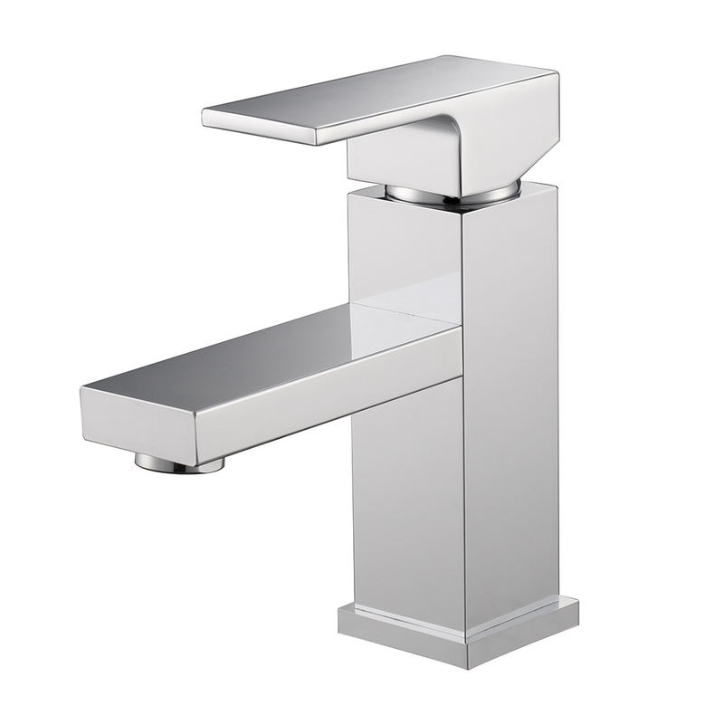 Single Handle Brass Bathroom Faucet Chrome Wash Basin Faucets